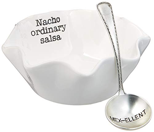 Mud Pie 4851078 Salsa Dip Cup Set, Nacho