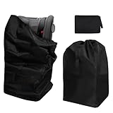 YouthLoxus Car Seat Travel Bag, (86cm/43cm) Baby Car Seat Bag for Airplane Gate Check in & Identification, Waterproof Materials Effectively Prevent Pollution, Baby Plane Travel Essentials(Black)