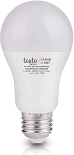 Tento Lighting Radar Bulb, 9 Watts LED, 60w Equivalent Built-in Radar Sensor, Hands Free Night Light, E27 Base Type (6000K)