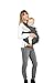Moby Hip Seat and Baby Carrier | Baby Carrier for Mothers, Fathers, and Caregivers | Designed for Infants and Toddlers | Baby Holder Carrier | Holder Can Support Babies from 12 to 17 lbs | Grey