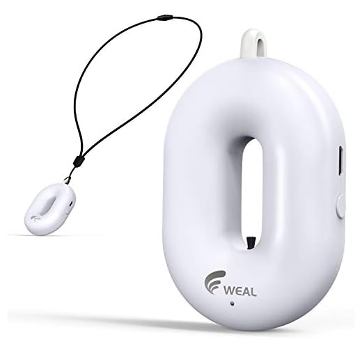 Weal Air-Purifier-Necklace-Personal-Kids, Negative-Ion, Ion Generator, for Party, Office, School, Sleeping, 5M Negative Ions, 0.5W, White