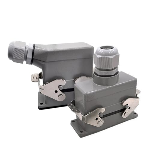 Conector rectangular HDC-HSB-006 de 6 pines y conexión por tornillo industrial de 35 A 3