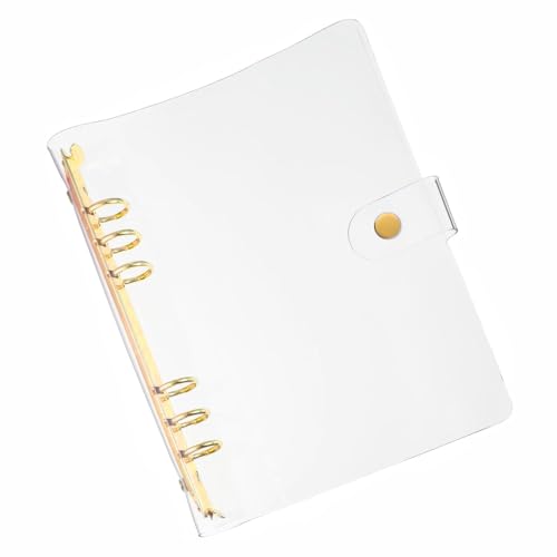 A5 Klarsicht-Ringbuchhülle, PVC-6-Loch-Organizer, nachfüllbares Design, wasser- und staubdicht, für Schüler und Meeting-Notizbuchordner