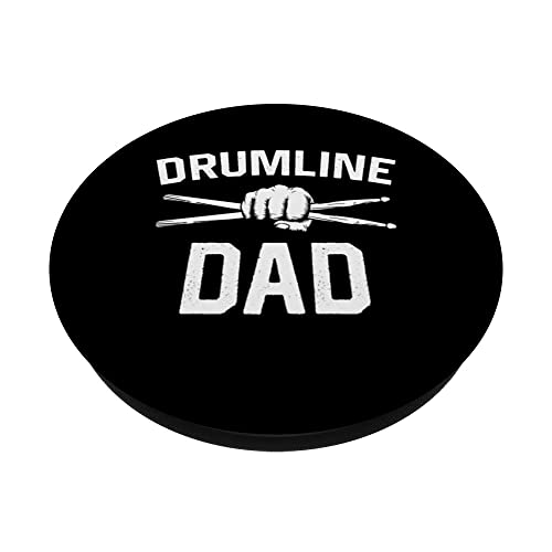 Marching band Dad Fathers Day Drum Corps Drumline Dad PopSockets Swappable PopGrip, Black - Image 2