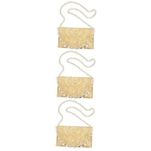 Sacoche femme bandoulière en paille avec pochette portefeuille amovible