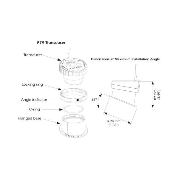Raymarine P79S Smart Sensor with Seatalkng Adapter with A80373 & A06045