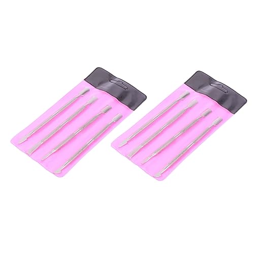 MUSISALY Complete Manicure Tool Set 8pcs Exfoliating Tools Cuticle Pusher Remover Cleaner for Professional Family