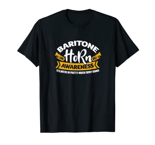 Barítono Euphonium Player Funny Barítono Cuerno Conciencia Camiseta