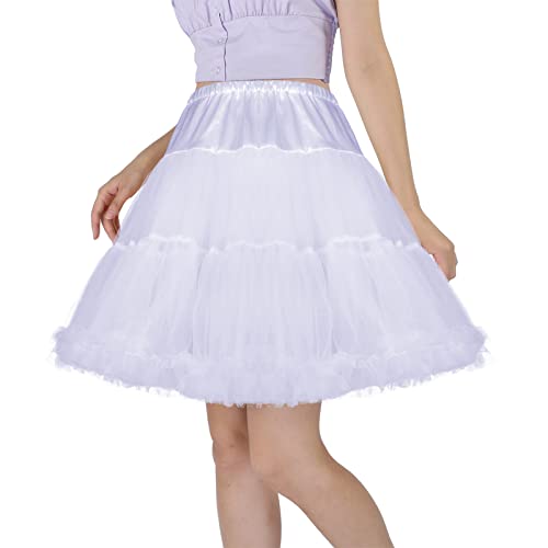 CHERRY LOVE 18inch Petticoat Mid-Thigh Underskirt Princess Puffy Mini Skirt