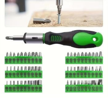 Juego de 118 destornilladores magnéticos con mango de trinquete de clasificación de plástico, llave hexagonal | Kit de herramientas de precisión con soporte de almacenamiento para bricolaje en el hogar, reparación electrónica (verde)