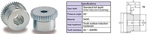 KHK GC1-22, 2, 25 Tooth, Gear Couplings Inner Hubs