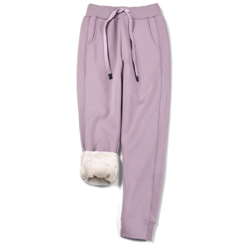 Pantalon de jogging chaud en molleton avec poches pour femme