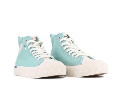 Image of Palladium Unisex Palla Ace Mid Organic Canvas Lace Up Sneaker
