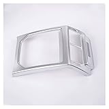  xiuxiu Ajuste para Land Rover Range Rover Evoque 2012-2017 Accesorios Interiores para automóviles Aire Acondicionado Trasero Protección de ventilación Marco de protección (Color Name : Silver)