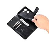 Kompatybilny z Vivo Y100i(5G) Etui na telefon w stylu portfela Skórzane etui z klapką Odporne na wstrząsy etui na telefon Kompatybilne z etui na telefon Vivo Y100i(5G)(Noir)