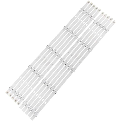 FVGVKAMALL LED Backlight Strip Compatible with Xiaomi MI 55" TV L55M5-AZ L55M5-AD CRH-BP553030051073R-A/B Rev1.5 55D3503V2W5C1B55212M MI55T20LB 10Lamp(10 Strips 5 Lights)