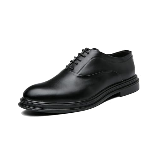 Chaussures de ville Oxford pour hommes en cuir à lacets