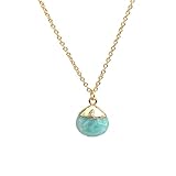 Gempires Natural Amazonite Teardrop Pendant...
