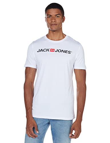 JACK & JONES Herren JJECORP Logo Tee SS Crew Neck NOOS T-Shirt (weiß, XXL)