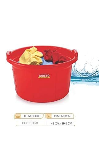 Image of Aristo Multipurpose Plastic Tub 32 Ltr Aqua peach Combo