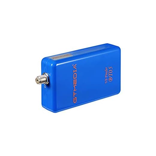 GT MEDIA V8 Satellite Finder BT05 Digital Sat-Finder DVB-S2 TV Signal Measuring Device Locator, Built-in Power Supply Adjusting Parabolic Antenna for Optimal Positioning BT Connection