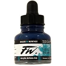 Daler Rowney FW Artists Acrylic Ink 29.5 ML Pot - Marine Blue