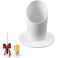 Molyorch Vela Bautizo Candelabro, Candelabro Barra para Velas de