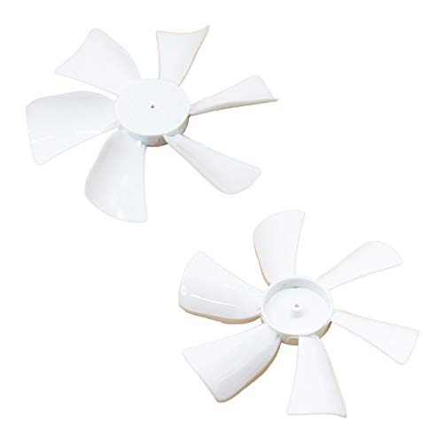 X-Haibei 2 Pack RV Fan Blade Replacement, 1/8 inch D-Bore, 6 inch whide