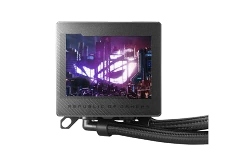 ROG Ryujin III 360 ARGB Dispositivo di raffreddamento a liquido all-in-one, Cooler CPU con LCD 3,5", Pompa Asetek di 8a generazione, Ventole del radiatore ROG ARGB da 120 mm, Daisy Chain, Nero - Sistema di raffreddamento - Immagine 2