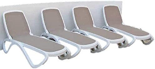 Omega Commercial Chaise Lounge Chair, 4-Pack
