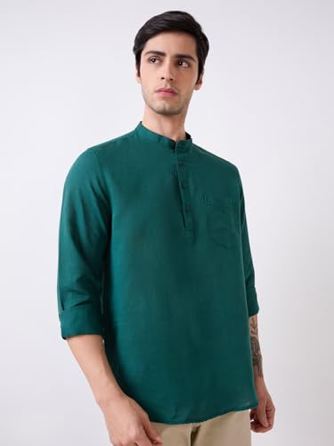 Image of Spykar Men's Regular Fit N /A Full Sleeve Solid Casual Shirts
