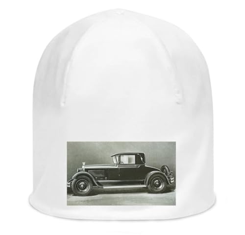 Bonnet vintage cabriolet 1925 en coton extensible de qualité supérieure blanc artistique