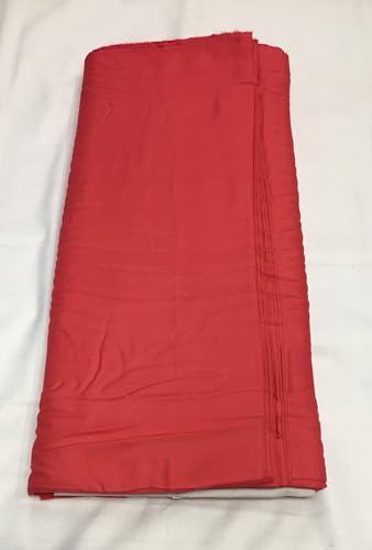 Image of BKRKJ Women's Rayon Cotton Unstitched Fabric by Meter for Sewing Suit Salwar Chudidar Patiyala Kurti Shirt Kameez Blouse Kurta Pyjama (Carrot,Gajri, 1 Meter)
