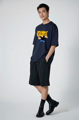 Image of Men's Cotton Oversized Fit Oversized Baggy Fit Drop Shoulder Cool and Stylish