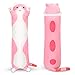 Frdun Peluche a forma di gatto di peluche, bambola di gatto, cuscino per bambola, giocattolo per bambini, fidanzata (70 cm/27,5 pollici, rosa)