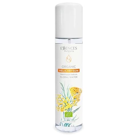 Essences Bulgaria Organic Helichrysum Floral Water 8.5 Fl Oz | 250ml | For Blemishes, Wrinkles, Fine lines and Dark Spots | Anti-Aging Mist | Skin Regenerating Toner | Alcohol-Free | Cruelty-Free Cover