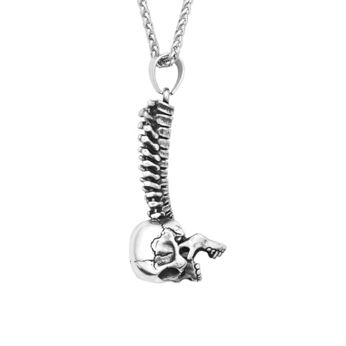 Collier tête de mort unique idée cadeau homme original pour anniversaire biker et rock