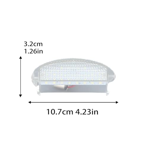 Luz placa matrícula coche LED de alta luminosidad para Clio 2 7