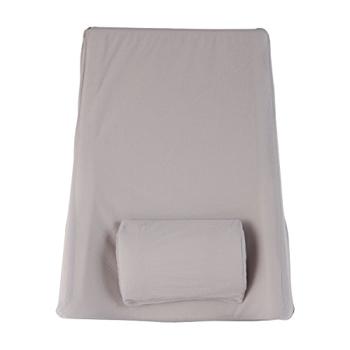 DMI Deluxe Extra-Tall Adjustable Lumbar Back Support Cushion with Elastic Strap and Removable Adjustable Lumbar Pad, 14 x 21 Inches, Gray