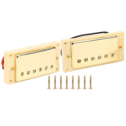 Captador de guitarra elétrica Black Yellow Magnet Ceramic Pickup, para guitarra elétrica LP, para gu