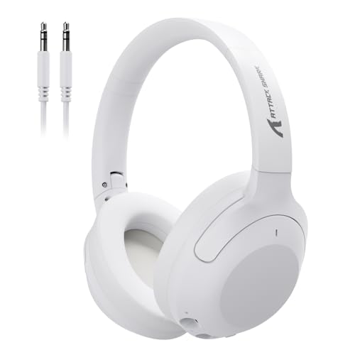 Casque sans fil LexonElec x Attack Shark G300 Bluetooth 5.3 blanc
