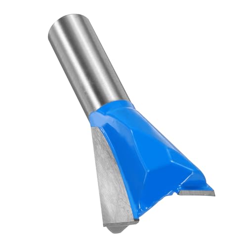 QUARKZMAN 2 Stück Dovetail-Fräser 1-1/4 Durchmesser 1/2 Schaft Wolframkarbid 14 Grad Dovetail-Gelenk-Bohrer für Box-Schubladen-Schrank-Gelenke Feine Holzbearbeitung