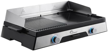 Plancha électrique - LITTLE BALANCE - 8735 - Innov 2200 - Microcéramique sans PFAS, Noir/Ino...