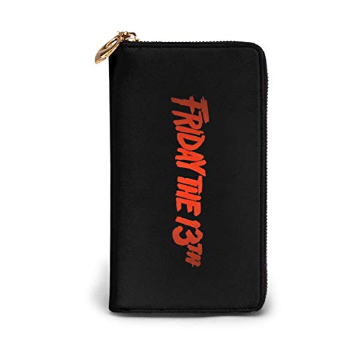 Preisvergleich Produktbild JHGFG Echtes Leder Geldbörsen mit Reißverschluss Geldbörse Reisetasche um Kartenhalter Organizer Clutch Bag Black