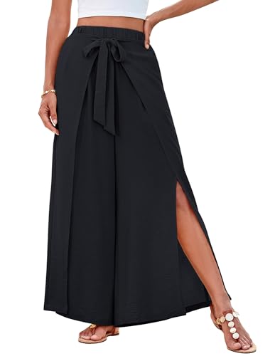 GRACE KARIN Sommer Business OL Pants Fashion Hohe Taille Weiter Bein Hose...