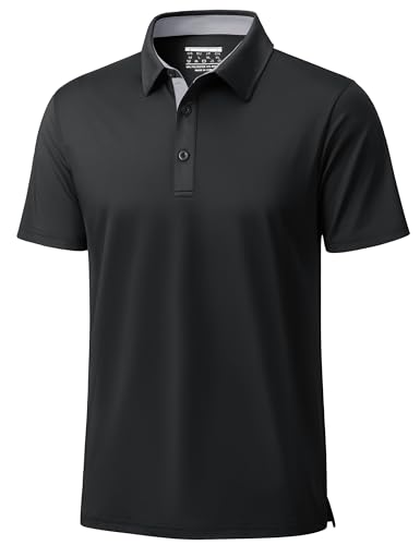MAGCOMSEN Men's Polo Shirts Short Sleeve UPF 50+ Dry Fit Performance Golf Shirts Casual Athletic Collared Shirt