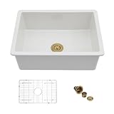 Mocoloo 27 Inch White Undermount Kitchen Sink...