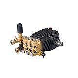 Canpump CE 3042 S: 3000 psi @ 4.3 US gpm Belt-Drive Pressure Washer Pump with External Unloader, 24 mm Solid Shaft, Max 1725 RPM, Horizontal Triplex Pump