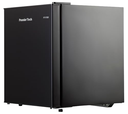 PremierTech Mini Frigo, 36 Litri, Frigorifero Hotel, Ufficio, Casa, Classe Energetica E, Libera Installazione, Compatto, Termostato Regolabile, Porta Reversibile, Nero, PT-F36B
