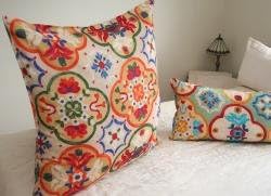 large moroccan tufted floor pillows